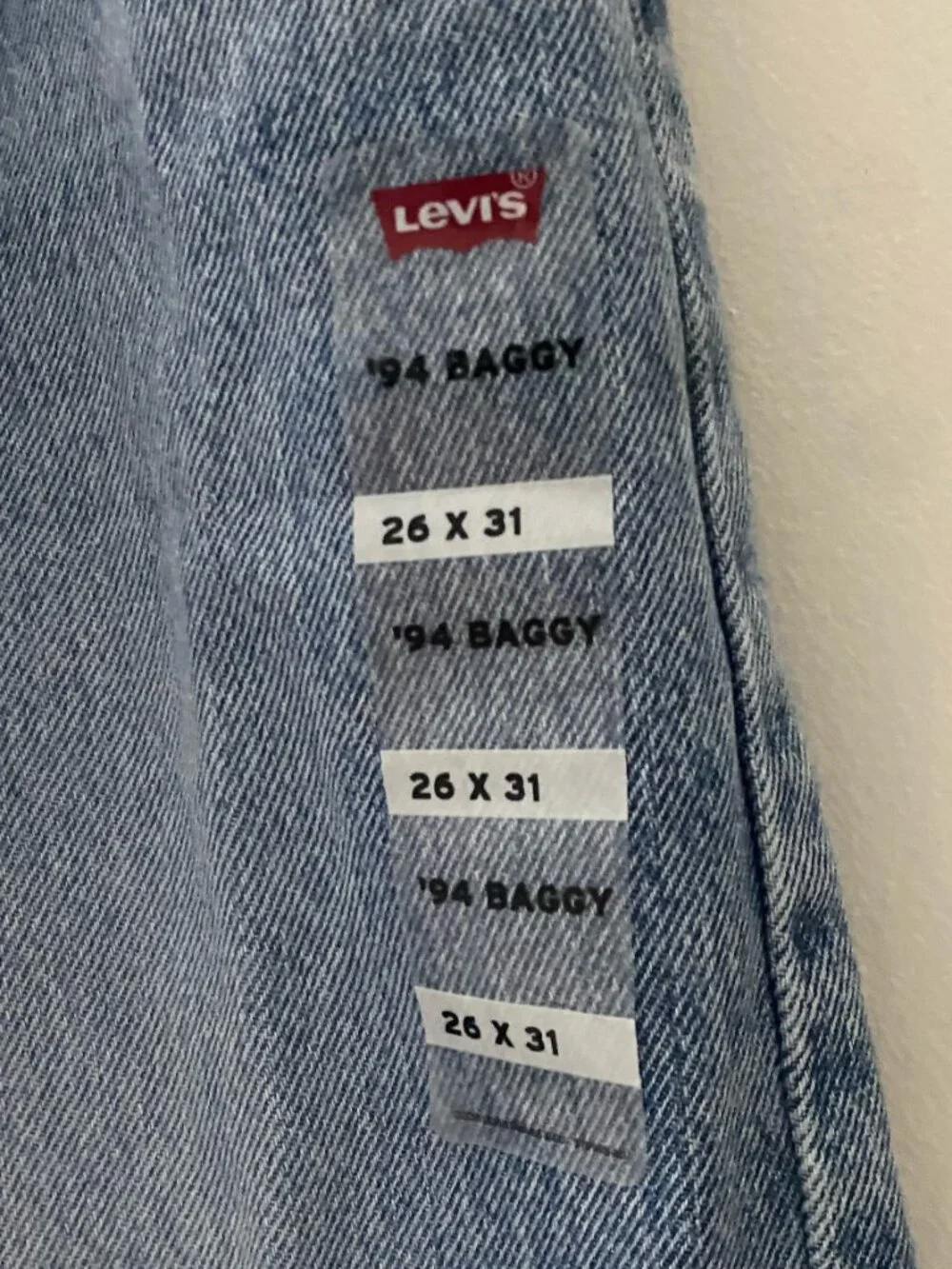 Levi's 94 Baggy Women's Jeans Size 26 NWOT - Picture 5 of 5
